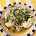 こじたん。's cooksnap of when they made モッツアレラチーズとシラスとネギと.