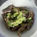 10nmam's cooksnap of when they made モツのネギ塩焼き.