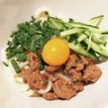 アモアム's cooksnap of when they made レンチン！ごろごろ大豆のお肉の味噌うどん.