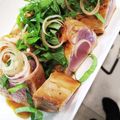 achiebon's cooksnap of when they made 絶品☆フライパンでまぐろの漬けステーキ.