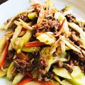 kinniko's cooksnap of when they made セロリと牛肉のオイスターソース炒め#12.