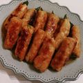 ほろぴ's cooksnap of when they made 胸肉1枚で大量！アスパラつくねの照り焼き.