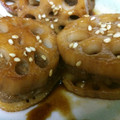 nocoron's cooksnap of when they made れんこんのはさみ焼き（甘酢だれ）.