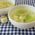 みかかめ's cooksnap of when they made キャベツと豆腐のおなかに優しいスープ.