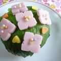 ちっち♡'s cooksnap of when they made キャラ弁♥型で抜くだけ簡単♥花おにぎり④.