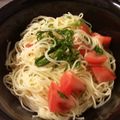 ベティ３'s cooksnap of when they made 【動画あり】大葉とトマトの冷製パスタ.