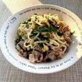 FGO☆'s cooksnap of when they made 豚とキムチ豆もやしとニラのマヨー三兄弟.