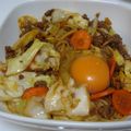 reo★mama's cooksnap of when they made できたて熱々~♪鉄板焼きそば風パスタ.