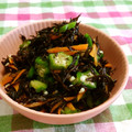 赤い電話's cooksnap of when they made ひじきとオクラの和え物.