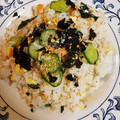 さくらんぼ★★★'s cooksnap of when they made 子供大好き☆鮭とキュウリの簡単ちらし寿司.