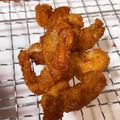 おさけだいすき♬'s cooksnap of when they made ビールのお供！鶏皮の唐揚げ.