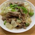 ポメちょん's cooksnap of when they made 豚こま肉とキャベツの生姜味噌炒め.