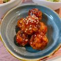 じゅんぴ105's cooksnap of when they made 簡単フライパン調理♥肉団子の甘酢あん♪.