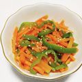 もぐ・ω・くま's cooksnap of when they made お弁当に☆ピーマンと人参のきんぴら風.