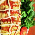くみこー's cooksnap of when they made 焼きそば入り♡よくばりとん平焼き！.