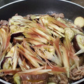 ｸﾏﾘｴ's cooksnap of when they made ✿ナスとみょうがの挽き肉炒め✿.