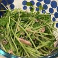 kikamata's cooksnap of when they made ☆ごま油香る豆苗とツナの和え物☆.