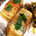 にしあまね's cooksnap of when they made ☆厚揚げと青じそチーズの豚バラ巻き☆.