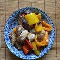 どらどらどらさん's cooksnap of when they made 鶏肉と茄子とピーマン胡麻味噌炒め　.