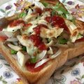 きっかママ's cooksnap of when they made マヨネーズを使わない簡単ピザトースト.