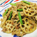 U☆kaoru's cooksnap of when they made ご飯が進む!豚こまと蓮根の甘辛照り炒め.