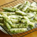 ガメコ's cooksnap of when they made 甘いよ♪さやえんどうの天ぷら.