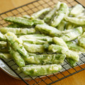 ガメコ's cooksnap of when they made 甘いよ♪さやえんどうの天ぷら.