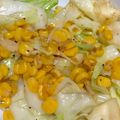 ニャんた's cooksnap of when they made キャベツとコーンのバター醤油炒め.