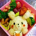 たにたーに's cooksnap of when they made バレンタインに♡うさぎちゃん＊キャラ弁.