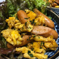 chocoraママ's cooksnap of when they made 卵とウインナーのカレー炒め♪.