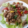 RIKOTORA's cooksnap of when they made 野菜たっぷりタコミートで♡簡単タコライス.