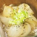 under_sun's cooksnap of when they made レンチンで簡単【新玉ねぎのレンジ蒸し】.