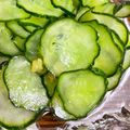 箱入り娘づーさん's cooksnap of when they made 簡単☆新生姜入りきゅうりのなます.
