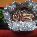 ゲーナがんも's cooksnap of when they made ワタの旨味！イカのガリバタホイル焼き.