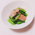 まあまま☆0403's cooksnap of when they made ☆小松菜とソーセージ炒め☆.