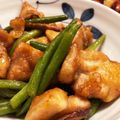 maymar's cooksnap of when they made 鶏むね肉といんげんの炒め物.