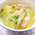ジュリネ☆'s cooksnap of when they made シンプル手羽元と白菜のスープ.