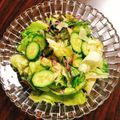 おかぶ〜ま's cooksnap of when they made *レタス&きゅうりの簡単サラダ*.