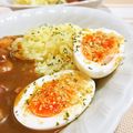 イベ長's cooksnap of when they made 簡単☆卵で一品！ゆで卵のカレーチーズがけ.