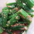 misafuku's cooksnap of when they made 業務スーパー・冷凍オクラでつくる胡麻和え.