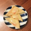 3yes's cooksnap of when they made 油揚の「明太子ピザ」！.