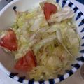 まーちゃんとみーくん's cooksnap of when they made 刻みトマトと塩もみキャベツのツナサラダ.