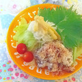 hikarin♪'s cooksnap of when they made あと一品に＝豚しゃぶの梅ごま和え☆彡.