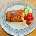 ボブナナ's cooksnap of when they made 身がふっくら☆鮭の照り焼き♥簡単☆時短☆.