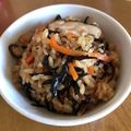 にこふわわ's cooksnap of when they made 【豚の角煮汁deほっこり炊き込みご飯】.