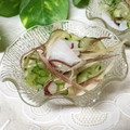 mielle's cooksnap of when they made タコとワカメとキュウリとミョウガの酢物☺.