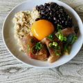 さくらん餅's cooksnap of when they made ブリ漬け納豆丼.
