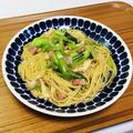 Asato★'s cooksnap of when they made ★小松菜とベーコンしめじの和風パスタ★.