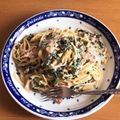 クックKU0FBZ☆'s cooksnap of when they made 牛乳でクリーム明太子パスタ！.