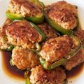 ☆はなパル☆'s cooksnap of when they made 栄養まるごとピーマンの肉詰め〜甘辛タレ〜.